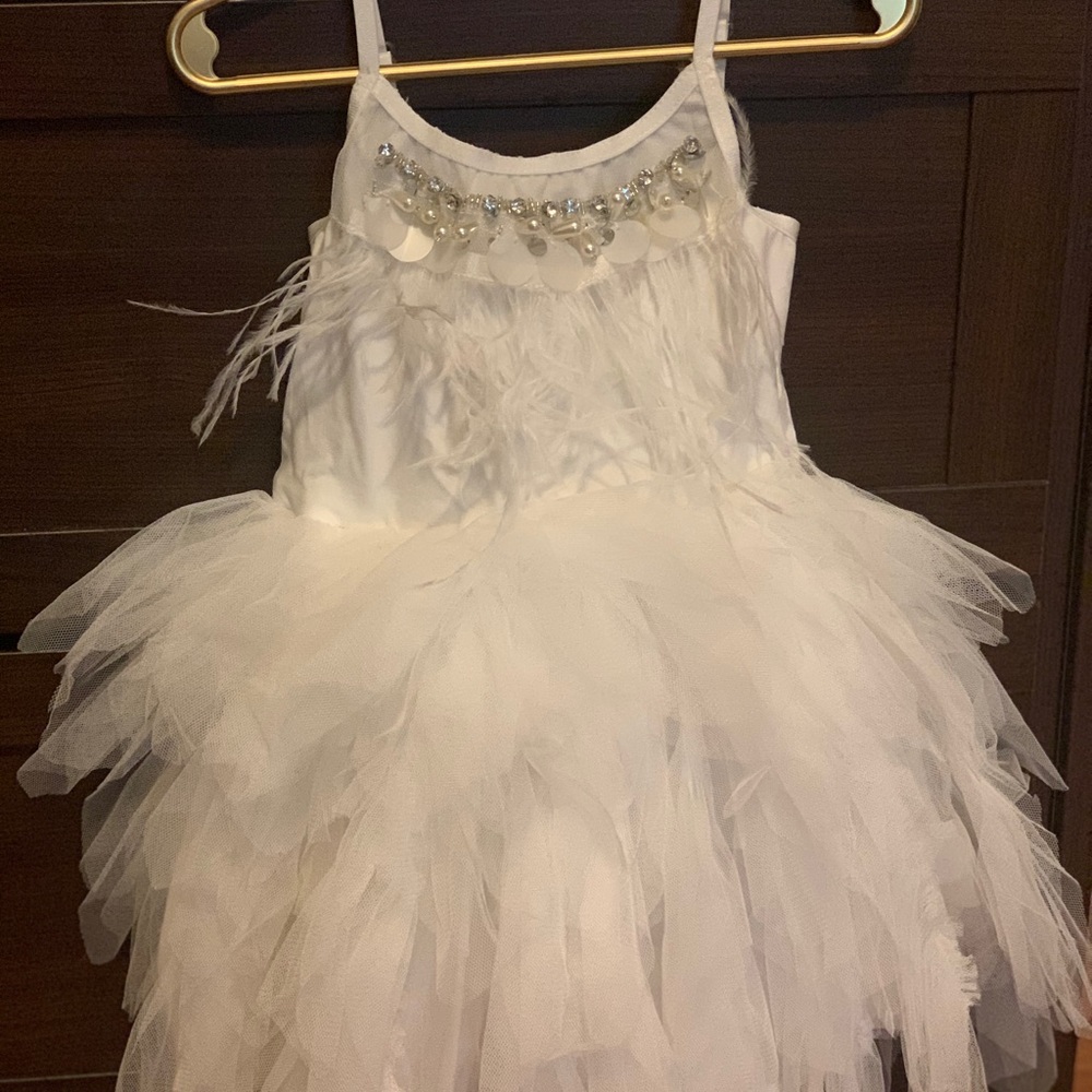White girls party dress